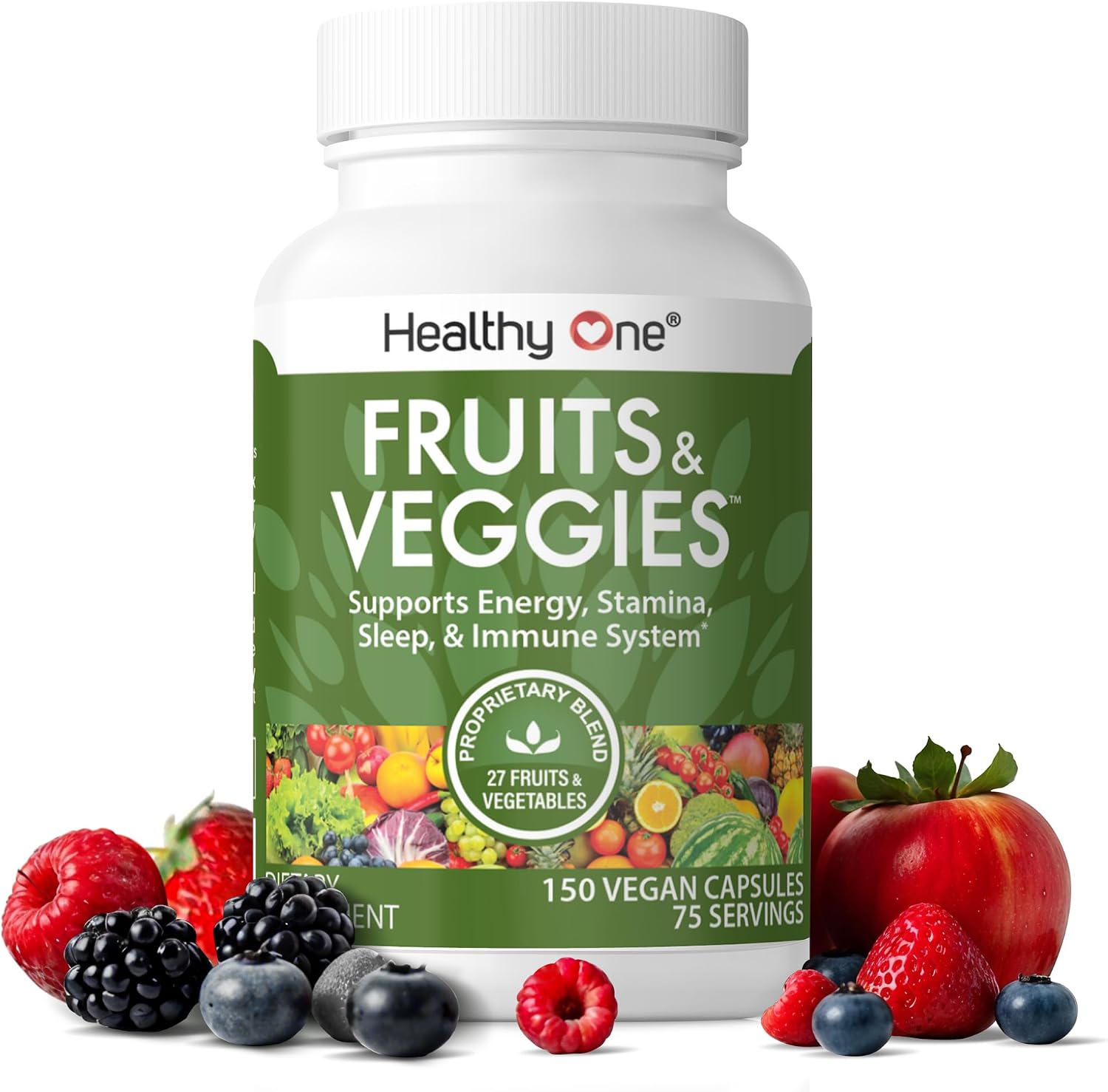 Fruits & Veggies Formula - 27 Premium Whole Foods - Organic - 120 Capsules - görsel 10