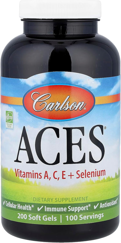 Carlson ACES Antioxidant Formula, 200 Softgels