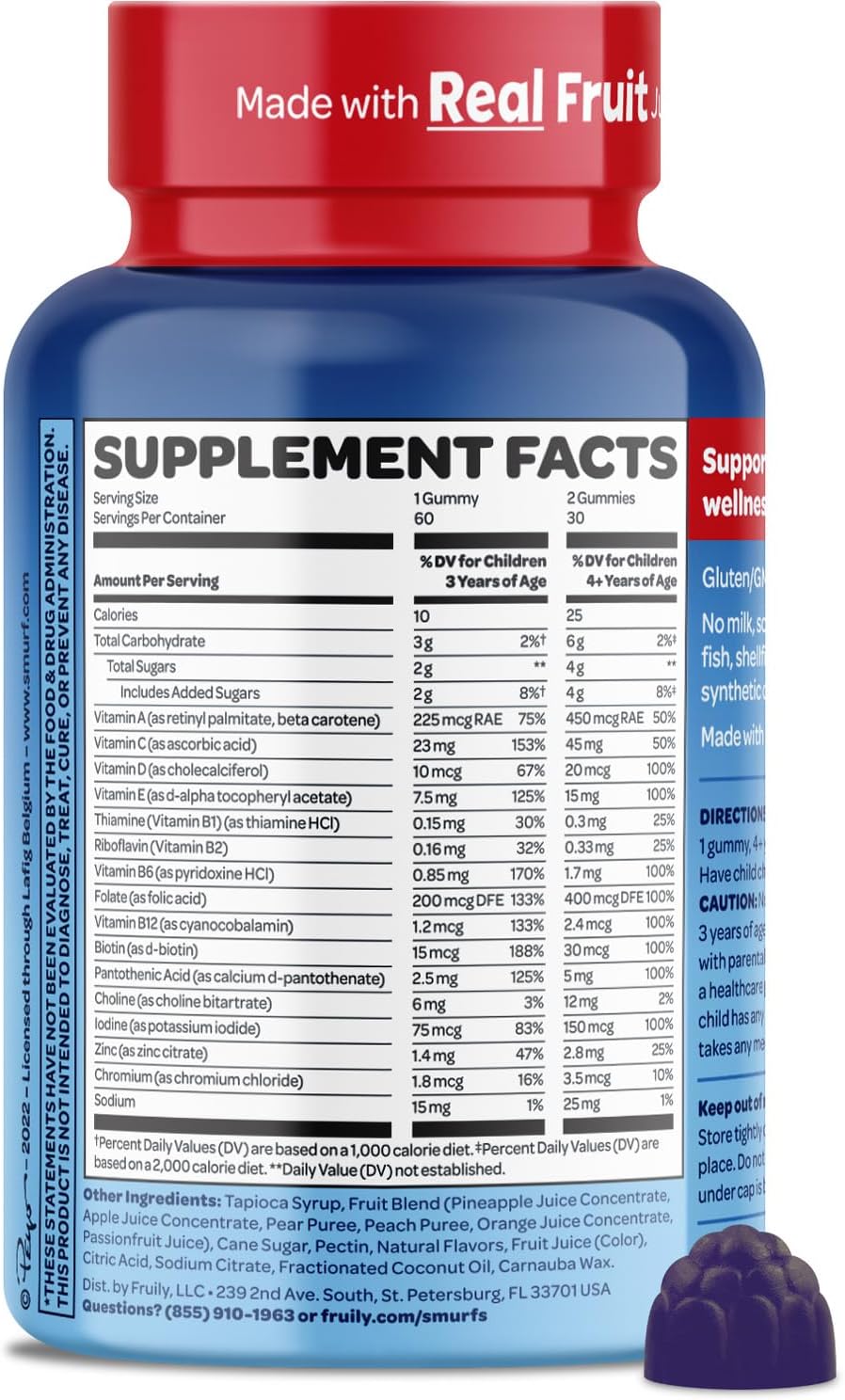 Smurfs Children's Multivitamin Gummies - görsel 7