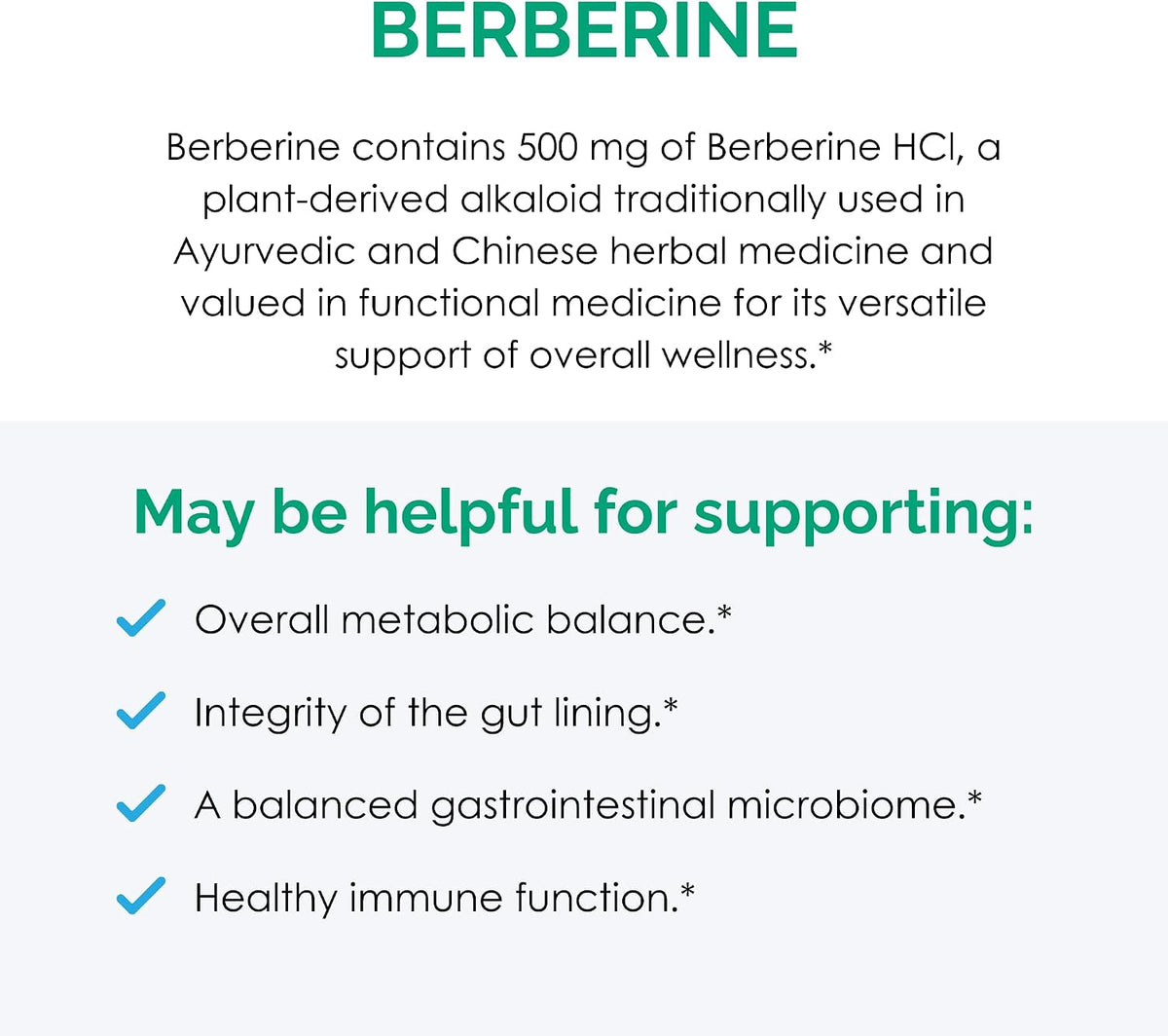 Rootcology Berberine HCl - Natural Plant Alkaloid Supplement, 120 Capsules - görsel 5