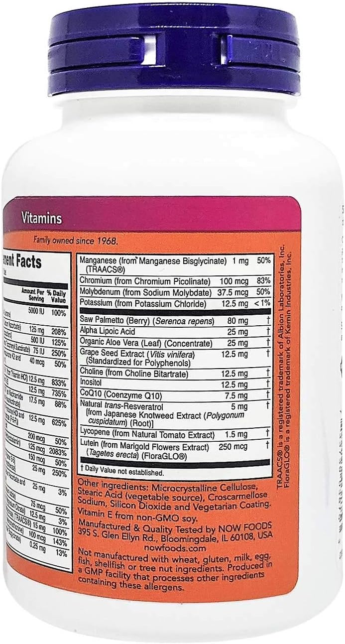 NOW Foods ADAM Male Multi 60 - Tablet - görsel 5