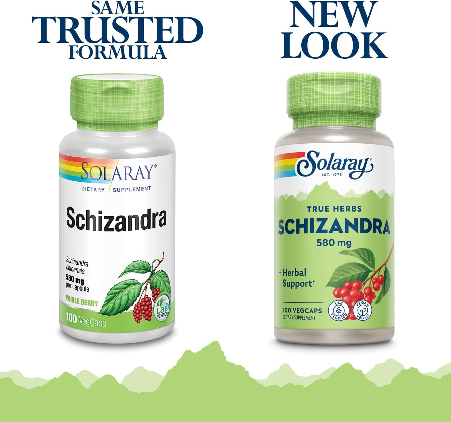 Solaray Schizandra Berry 580 mg - Pure Schisandra Extract, Traditional Herbal Support - 100 VegCaps - görsel 2