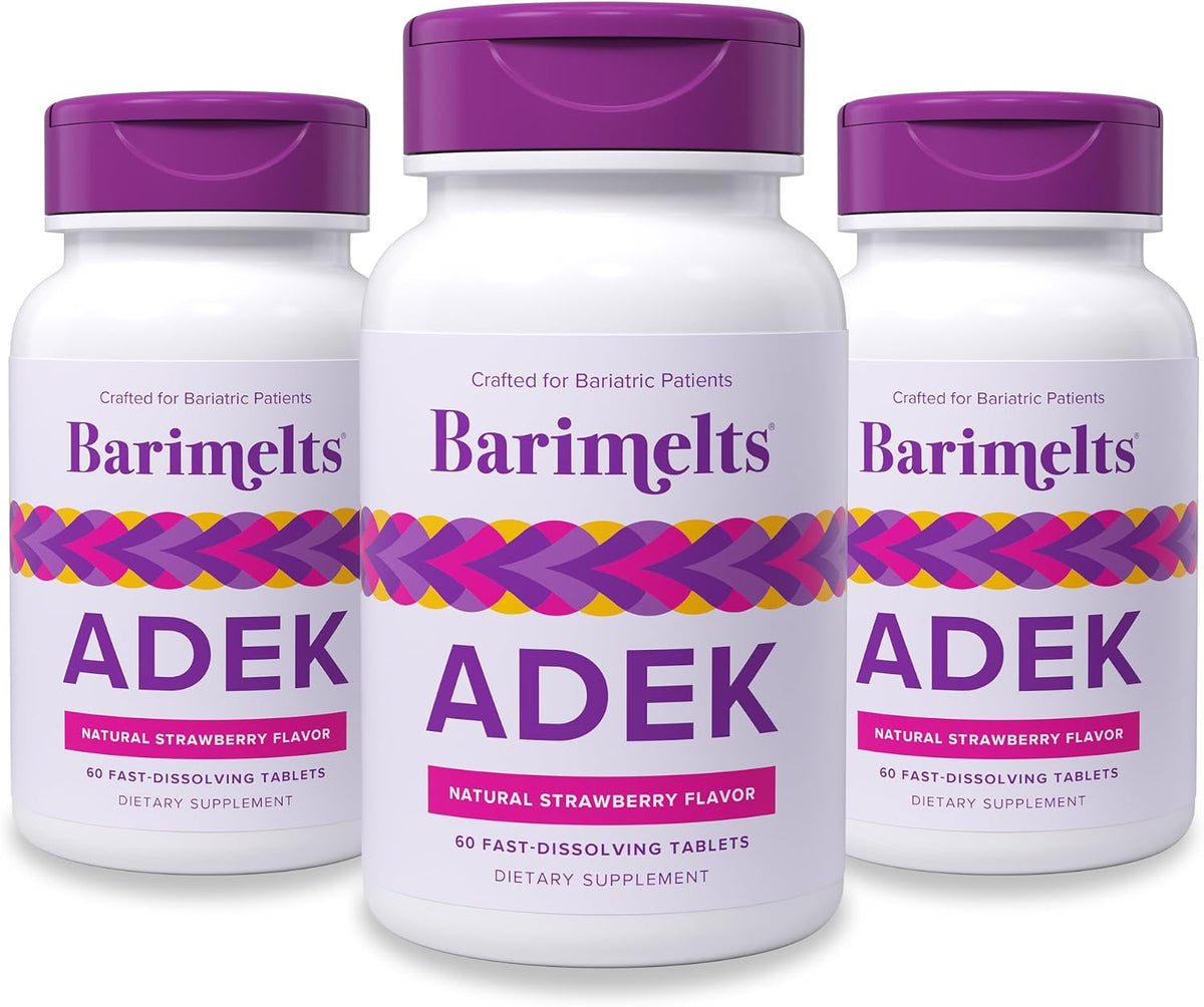 Barimelts ADEK – 60 Fast-Dissolving Tablets – Sugar-Free Bariatric Vitamins for Women – Natural Strawberry Flavour (2-Month Supply) - görsel 8