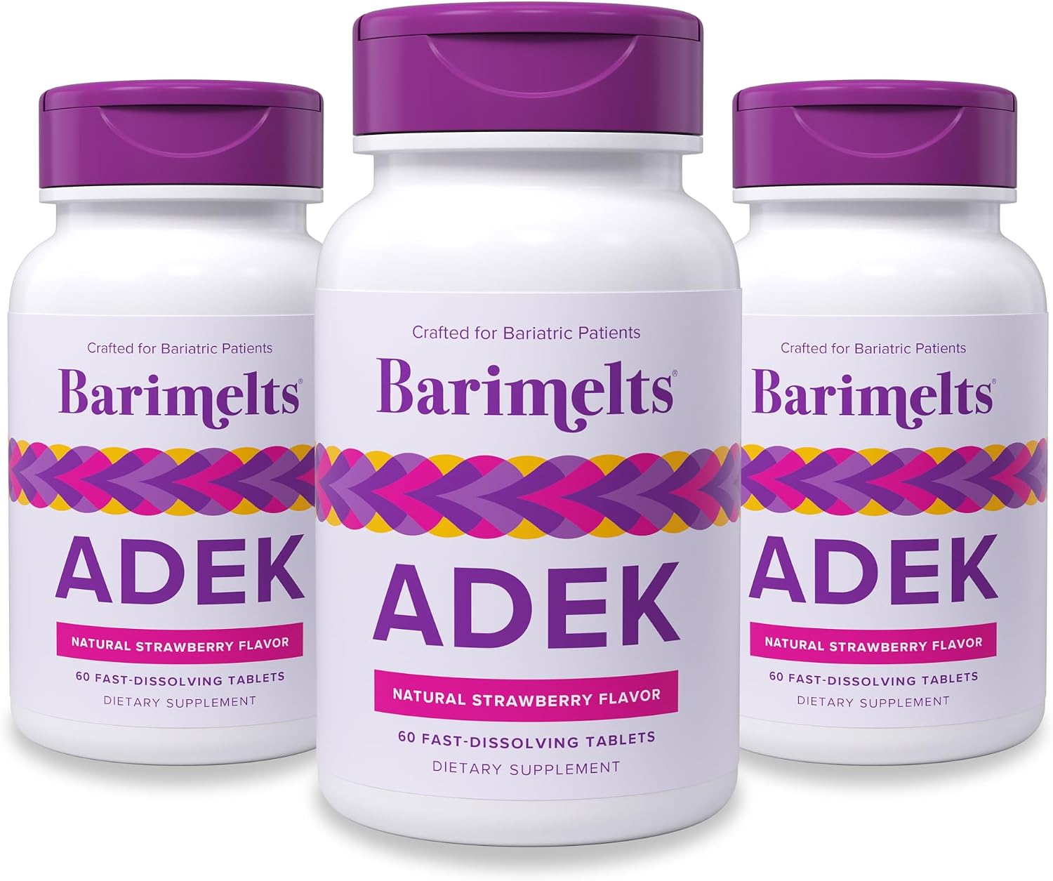 Barimelts ADEK – 60 Fast-Dissolving Tablets – Sugar-Free Bariatric Vitamins for Women – Natural Strawberry Flavour (2-Month Supply) - görsel 8