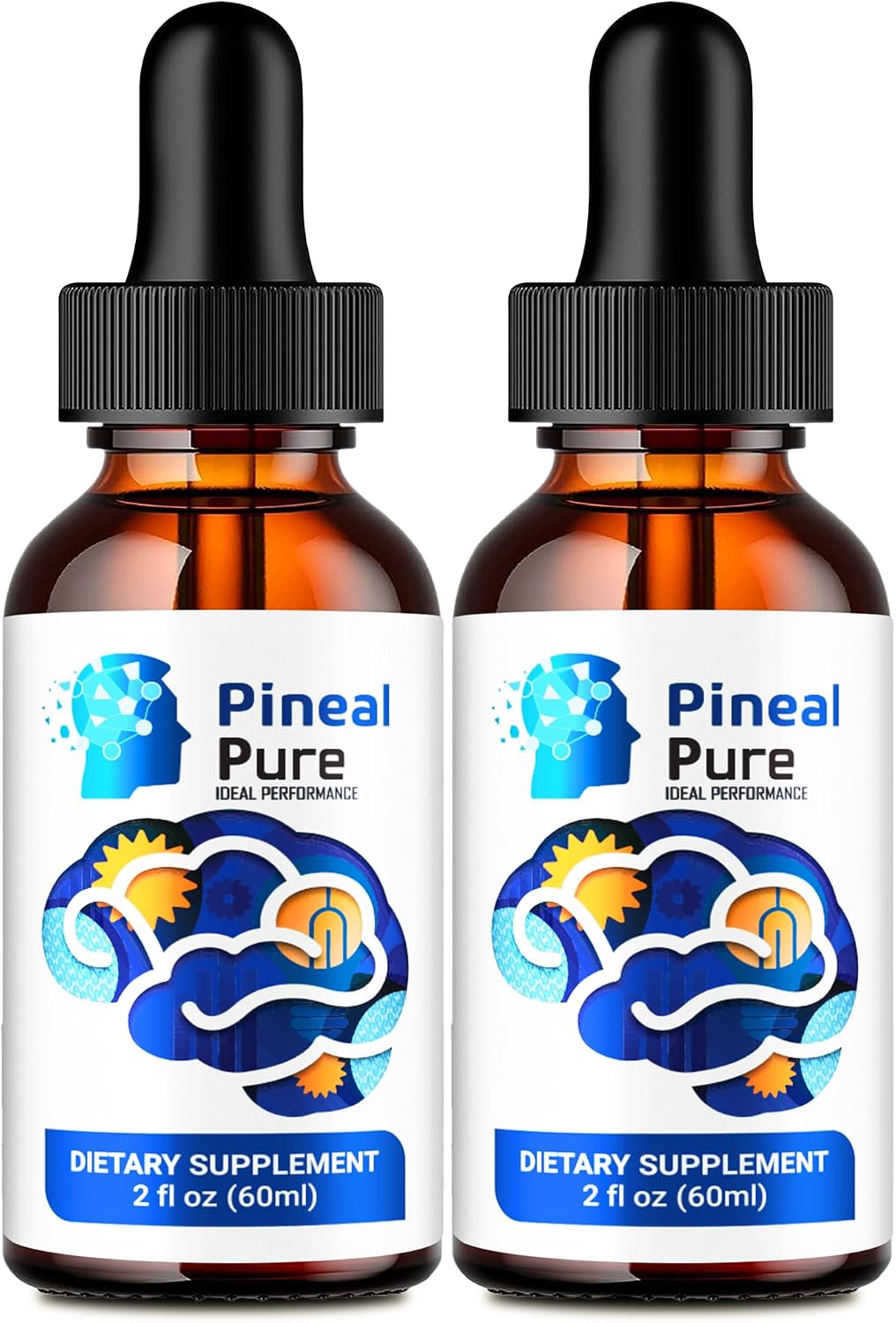 Pineal Pure Drops (2-Pack) – Liquid Supplement for Cognitive Wellness, Memory, Focus and Concentration - görsel 1