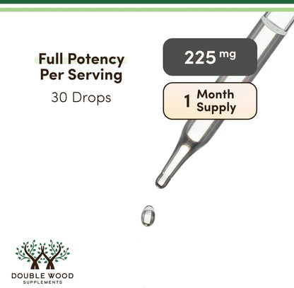 Double Wood Vitamin D3 K2 5,000 IU Liquid Drops with All-Trans K2 MK-7
