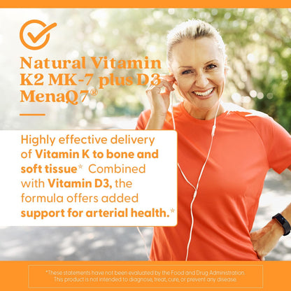 Doctor's Best Natural Vitamin K2 MK-7 Plus D3 - 60 Veg Caps