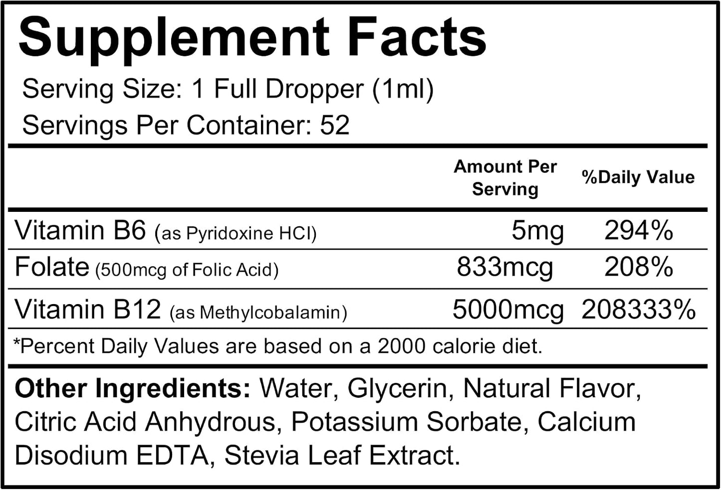 Wellgenix B12 Max Liquid - Sublingual Vitamin B12, B6 & Folic Acid Supplement (2 Pack) - görsel 4