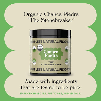 Complete Natural Products Chanca Piedra Organic Powder - Kidney and Gallbladder Support (227 g)