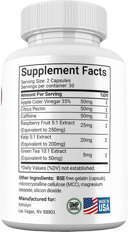 (2 Pack) Mitolyn Capsules, Advanced Formula Supplement – Mito Lyn Pills, Maximum Strength All-Natural Support, 2-Month Supply