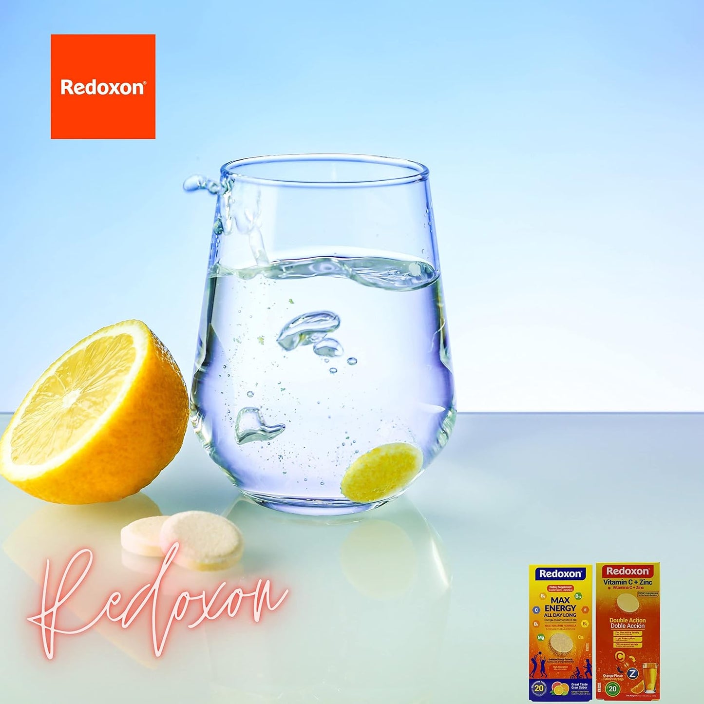 Redoxon Max Energy Effervescent Tablets, Citrus Flavour, 20 Tablets - görsel 6
