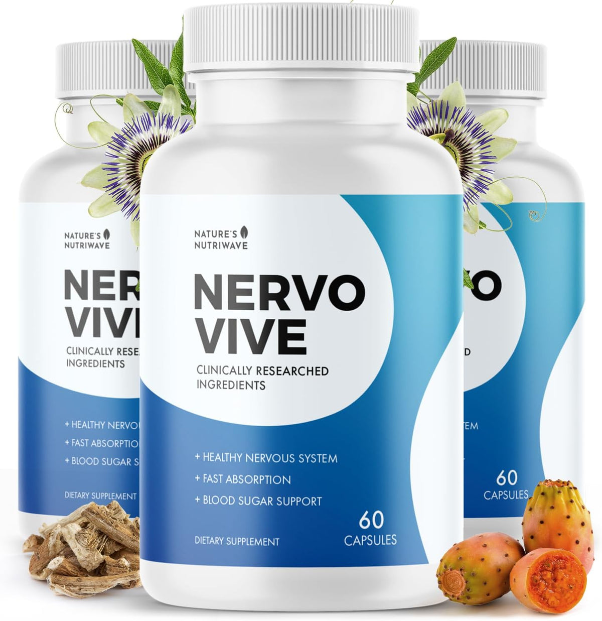 Nervovive – Botanical Capsules for Nerve Support, 60 Capsules (3-Month Supply) - görsel 1