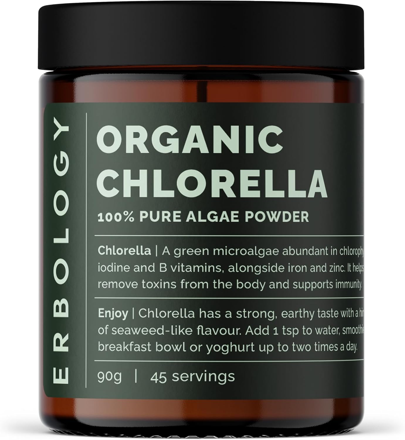 Erbology Organic Barley Grass Powder 91 g – 45 Servings – Body Cleansing and Gut Health Support – Rich in Chlorophyll, Iron and Magnesium – Sustainably Sourced in Europe – Vegan – Non-GMO - görsel 10