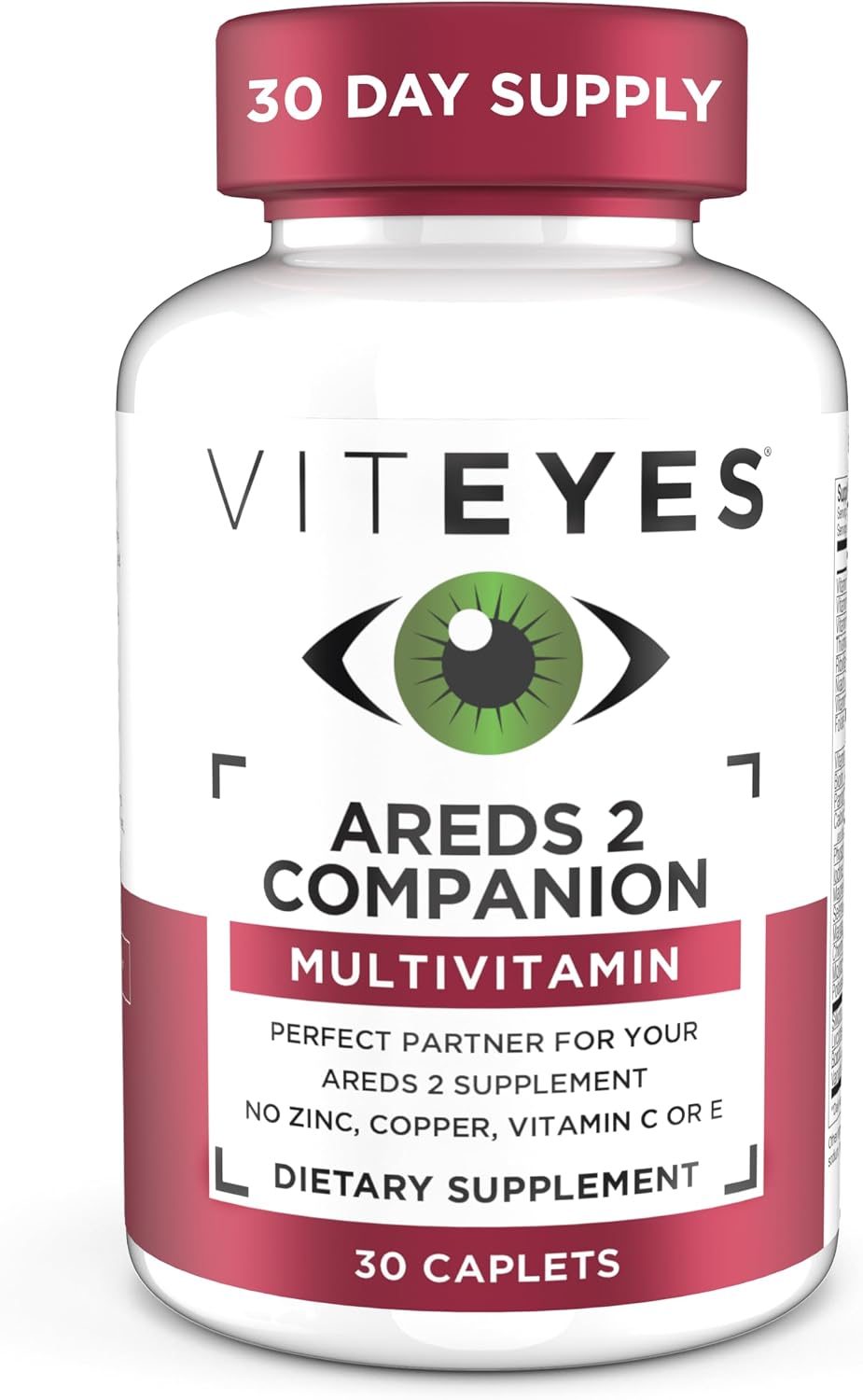 Viteyes Classic AREDS 2 Companion Beta-Carotene Free Multivitamin, 90 Caplets - görsel 8