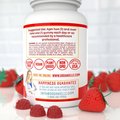 Dr. Danielle Vitamin D3 1000 IU and B12 250 mcg Gummies (60 Gummies)