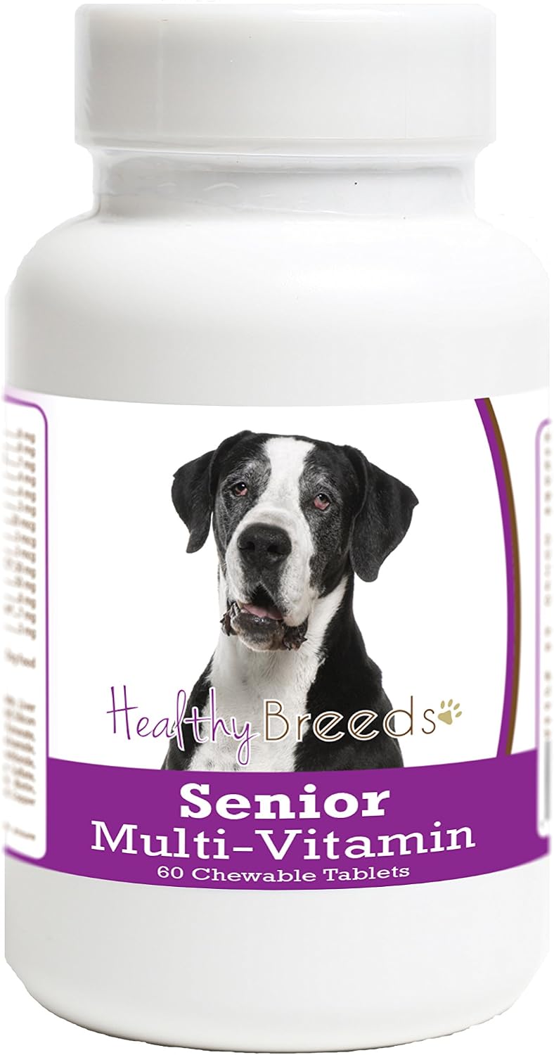 Healthy Breeds Great Dane Senior Dog Multivitamin Tablets, 60 Count - görsel 1