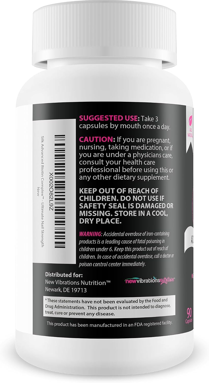 Silk Advanced Biotin Complex – Hair, Skin & Nails Support Supplement - görsel 3