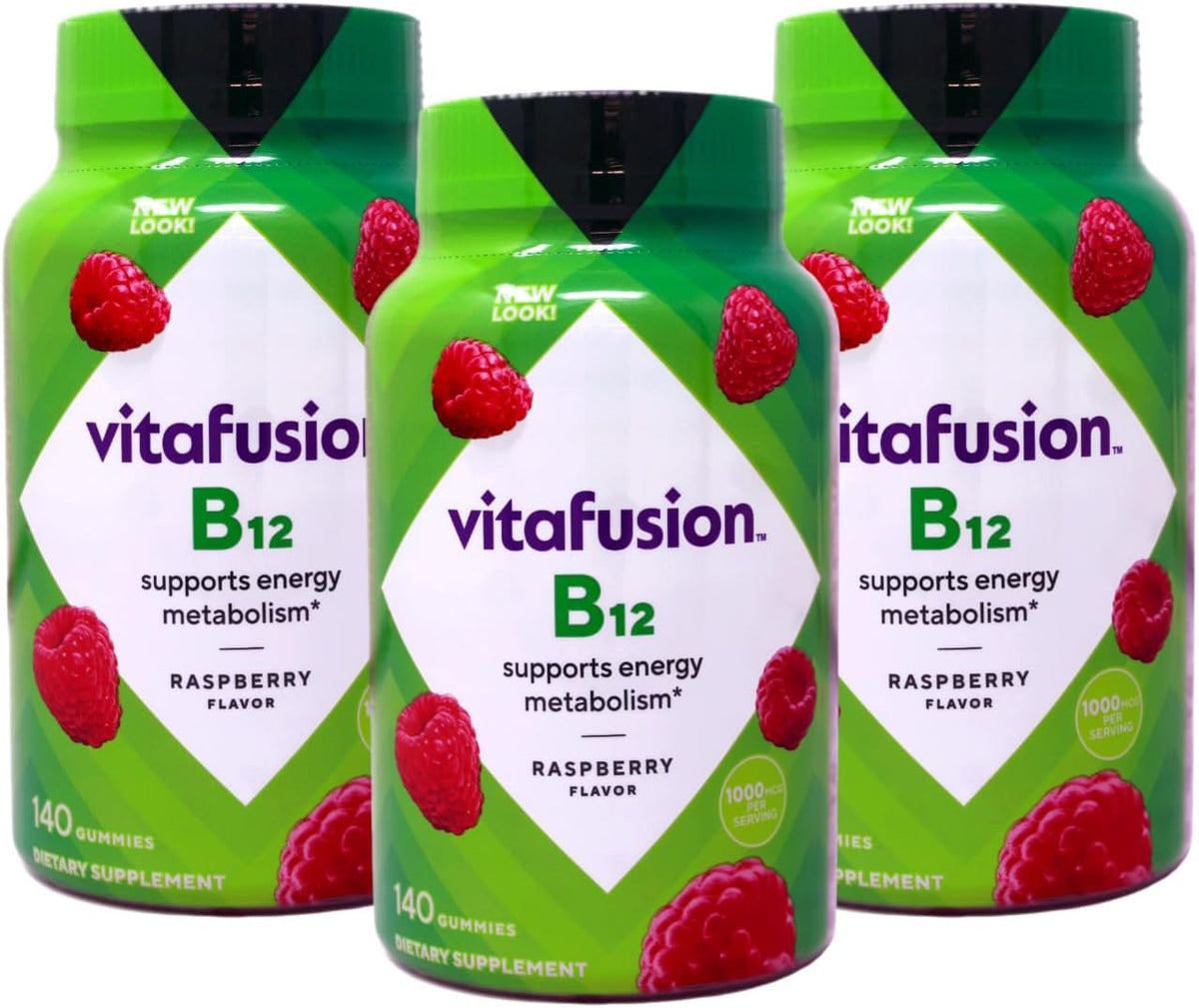 Vitafusion B-12 1000 mcg, 3-Pack (140 Count) - görsel 1