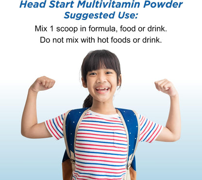 Dr. Wholeness Head Start Multivitamin Powder – Essential Nutrients for Growing Children, Methylated B-Vitamins, 60 Servings