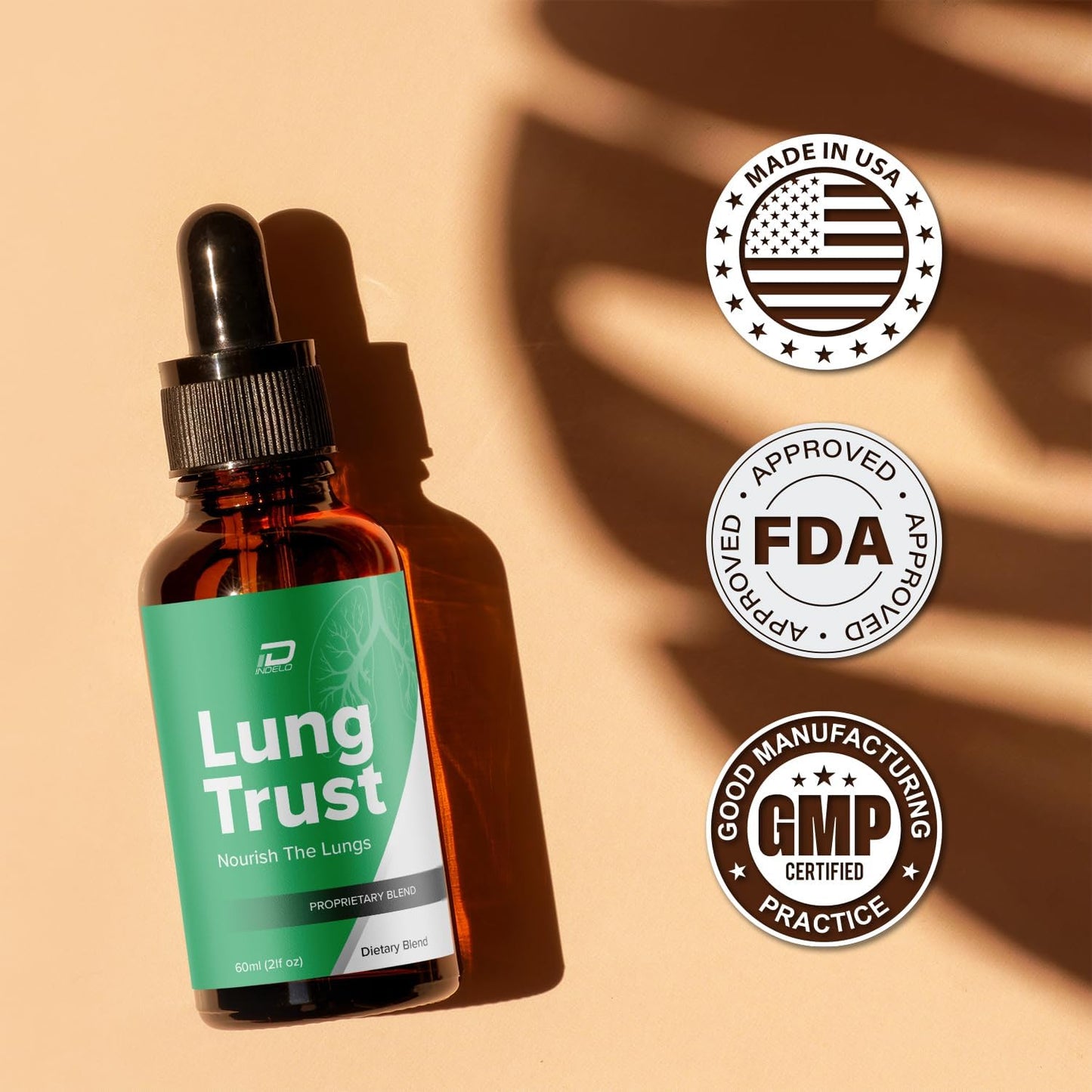 Lung Trust Liquid Supplement – Maximum Strength Herbal Drops, 60ml (One Month's Supply) - görsel 5