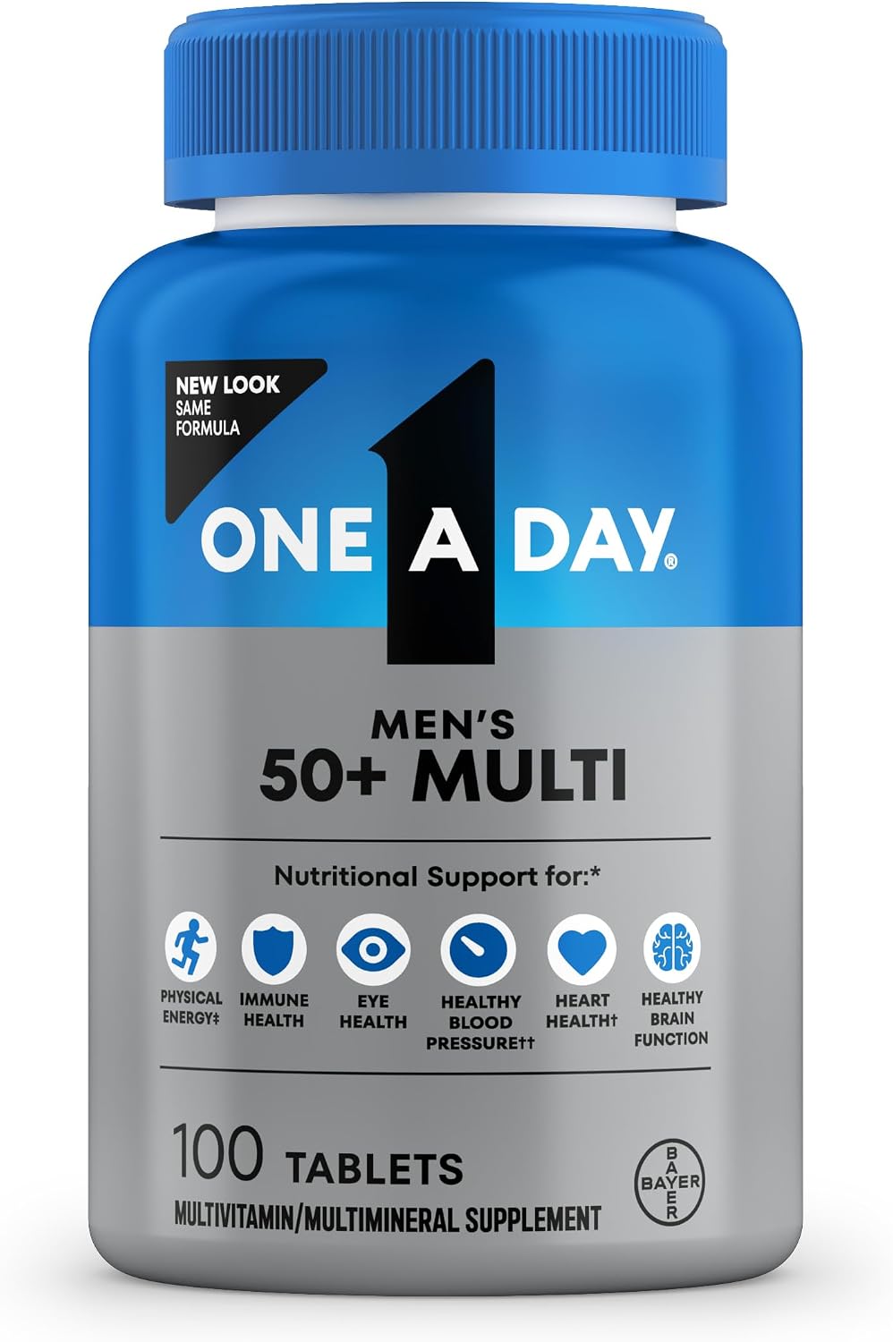One A Day Men’s 50+ Multivitamin, 100 Tablets - görsel 1