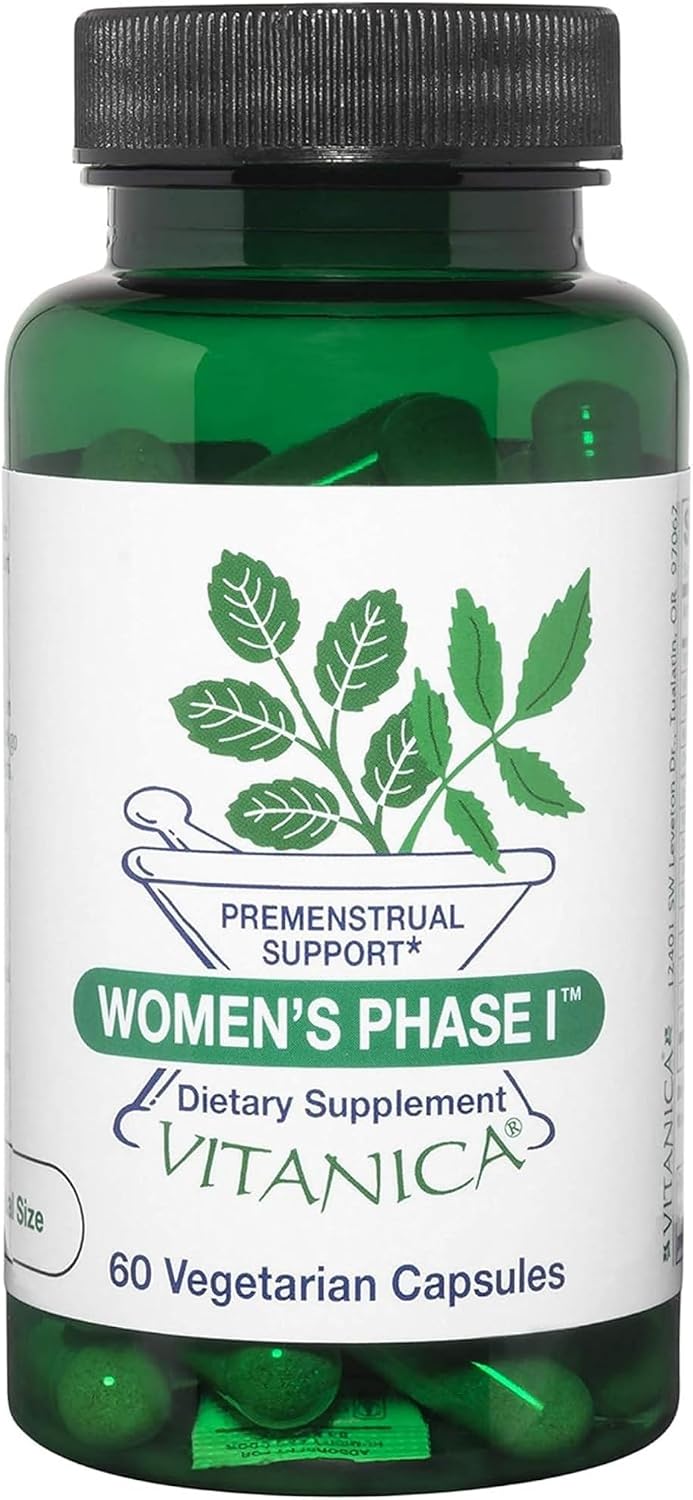 Vitanica Women's Phase I – Premenstrual Support, Vegan, 120 Capsules - görsel 9