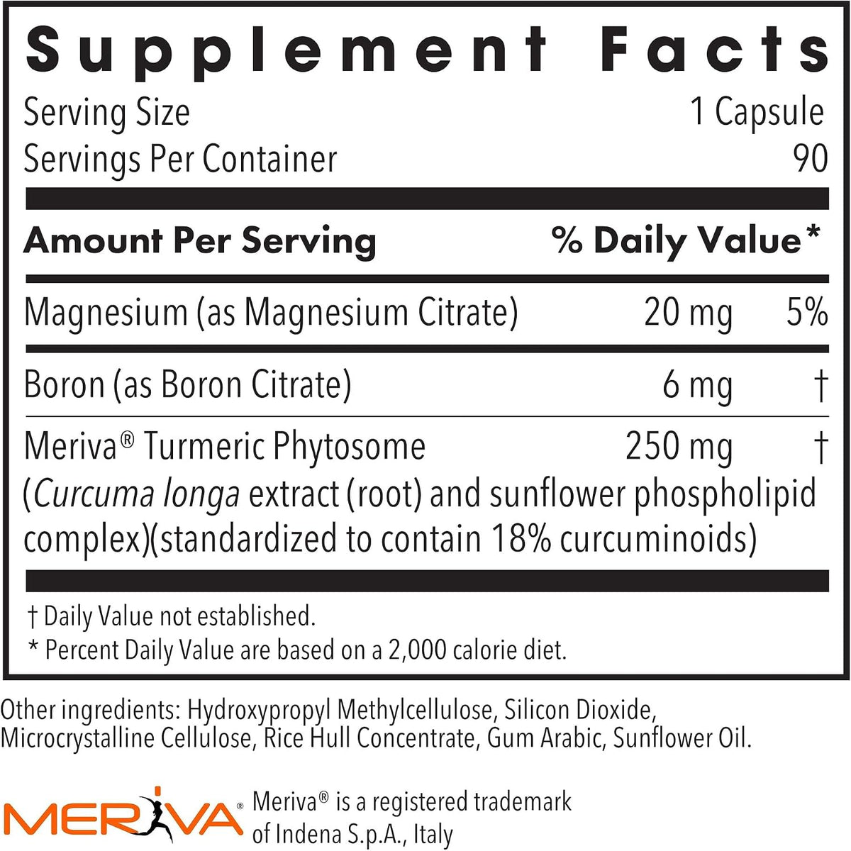 Allergy Research Group Boron Curcumin Complex, 90 Vegetarian Capsules - görsel 2