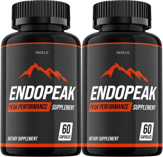 (2-Pack) EndoPeak for Men, Endo Peak Advanced Performance Supplement, EndoPeak Performance 24, EndoPeek Reviews (120 Capsules)