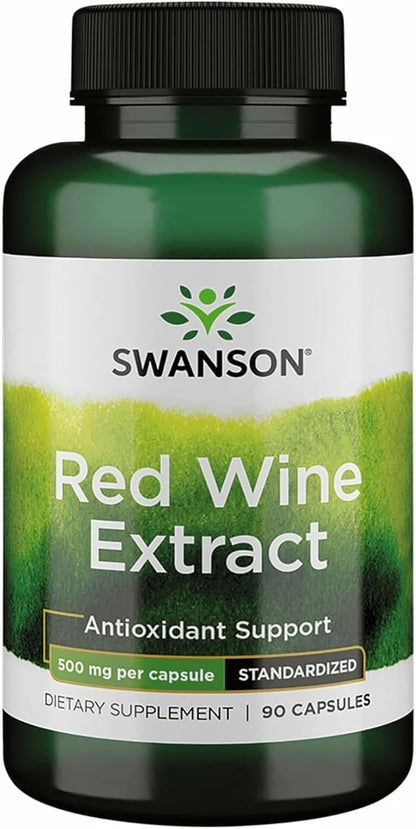 Swanson Red Wine Extract 500 mg 90 Capsules