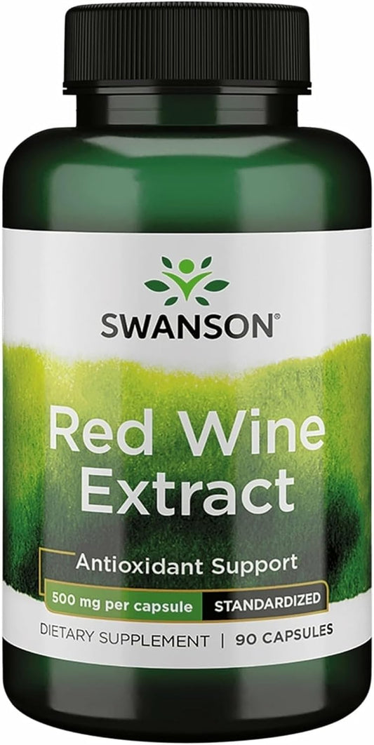 Swanson Red Wine Extract 500 mg 90 Capsules