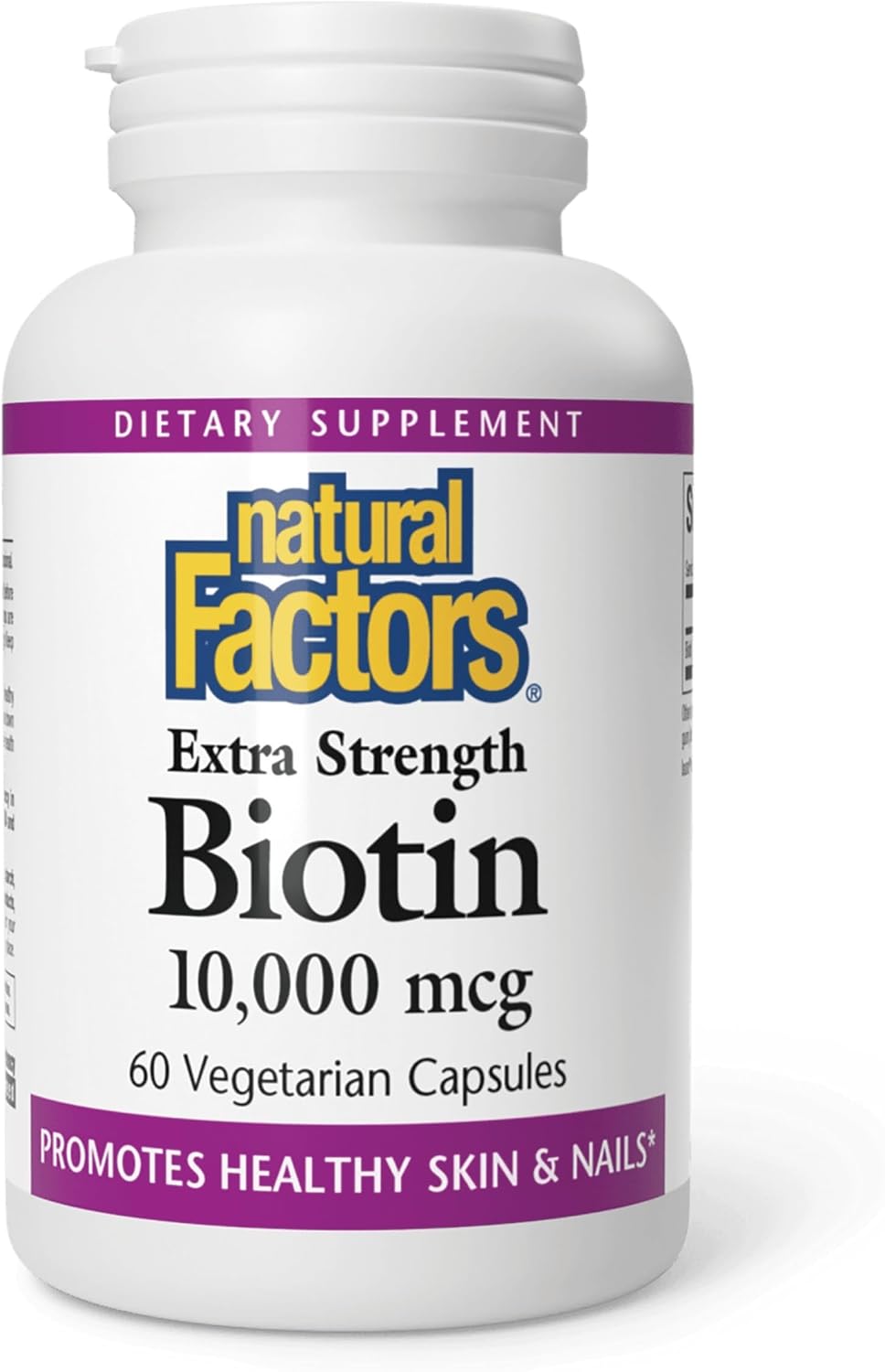 Natural Factors Biotin 10000 mcg, 60 Capsules - görsel 1
