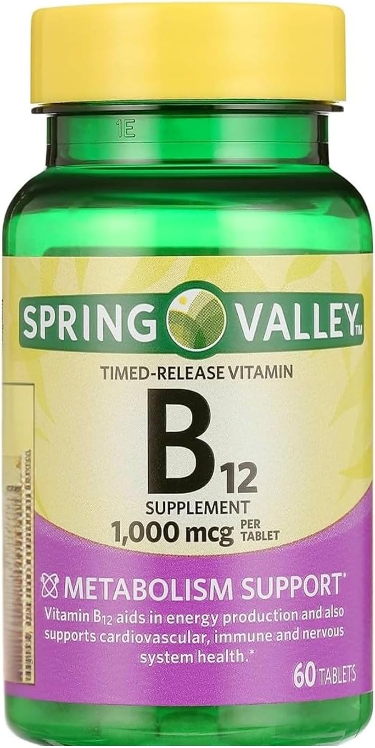 Vitamin B12 1000 mcg Timed-Release – 60 Tablets - görsel 1