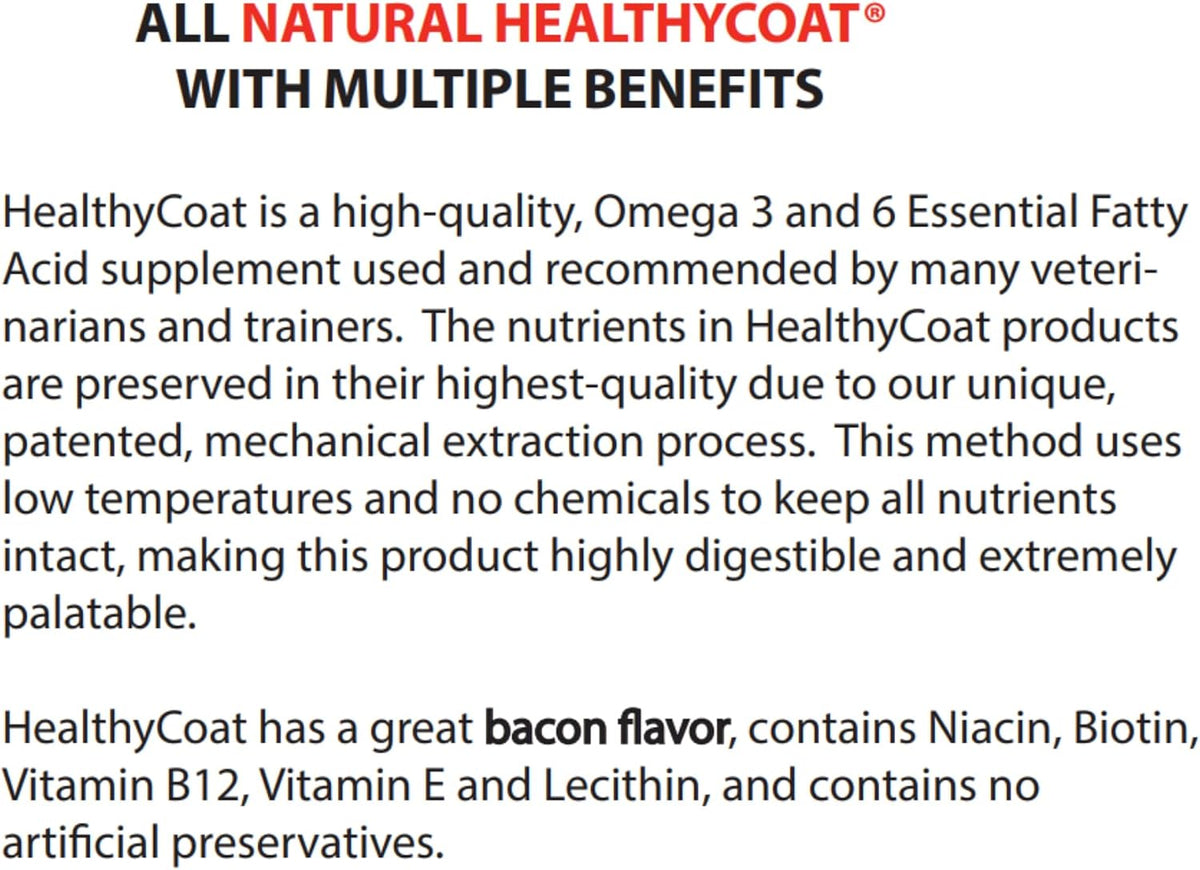HealthyCoat Dog Food Supplement - Quart - Supports Healthy Skin & Coat, Immune System, and Joint Health - görsel 6