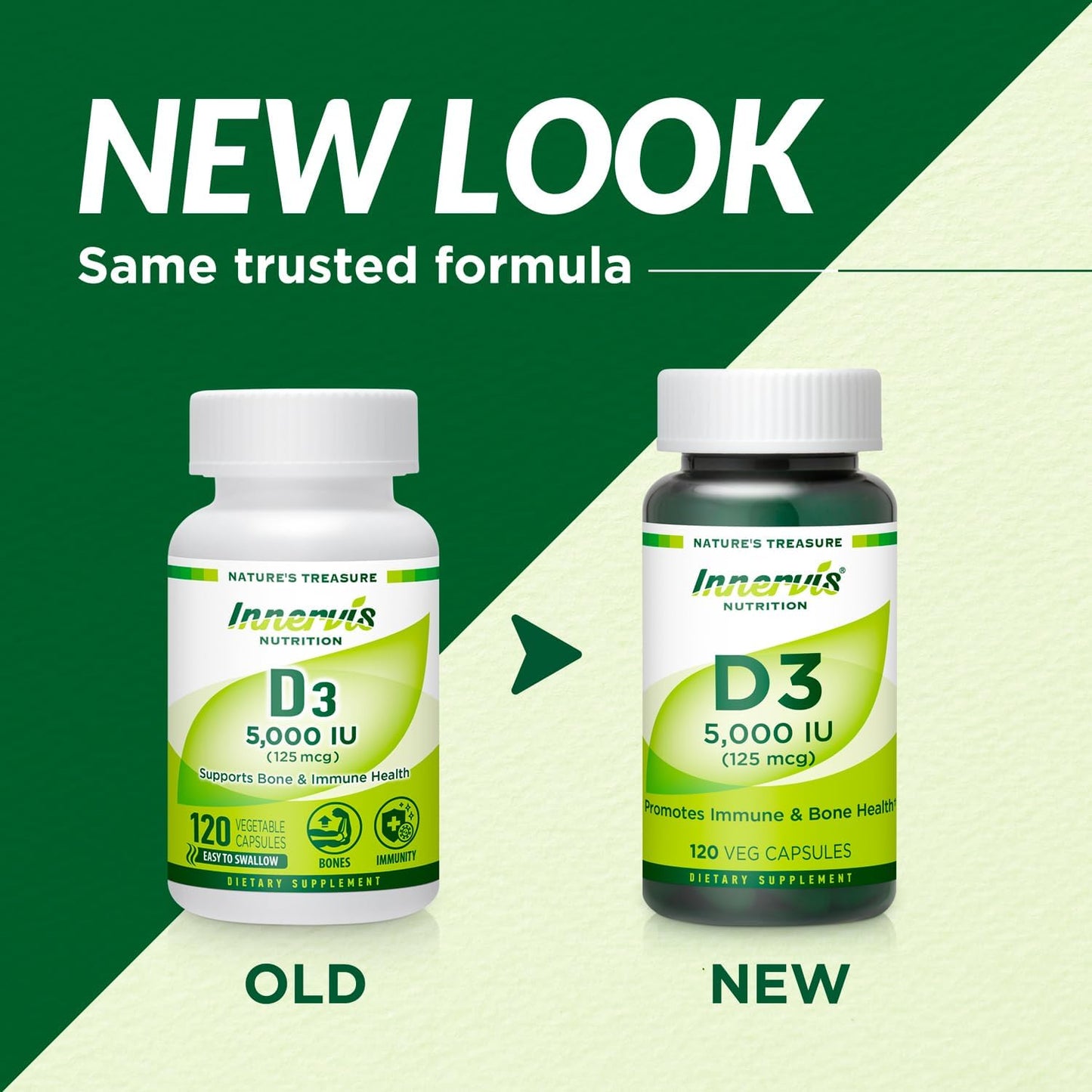 High Potency Vitamin D3 5000 IU – Immune Support & Bone Health, 120 Vegetarian Capsules - görsel 9