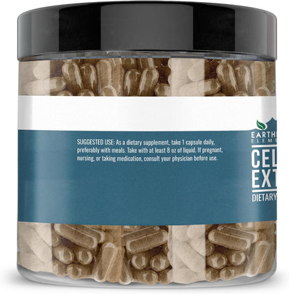 Earthborn Elements Celery Seed Extract 200 Capsules, Pure and Undiluted, No Additives