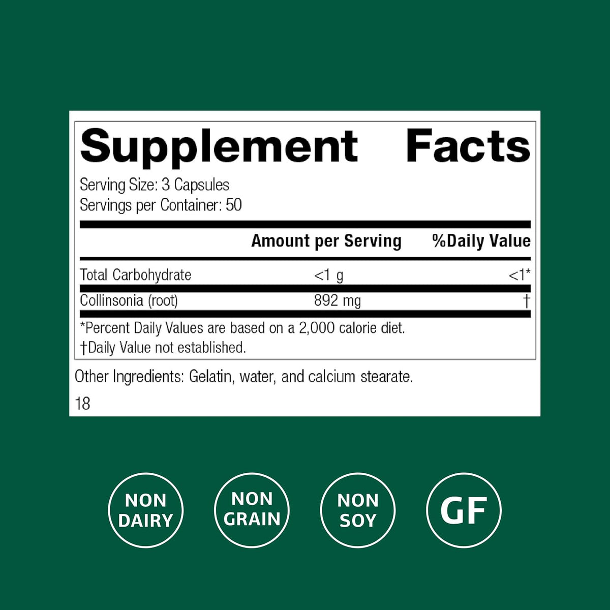 Standard Process Collinsonia Root – Vascular Tissue and Kidney Health Supplement, 150 Capsules - görsel 2