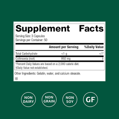 Standard Process Collinsonia Root – Vascular Tissue and Kidney Health Supplement, 150 Capsules