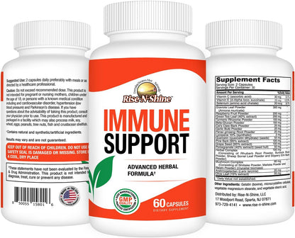 Rise-N-Shine Immune Support Supplement – 60 Capsules