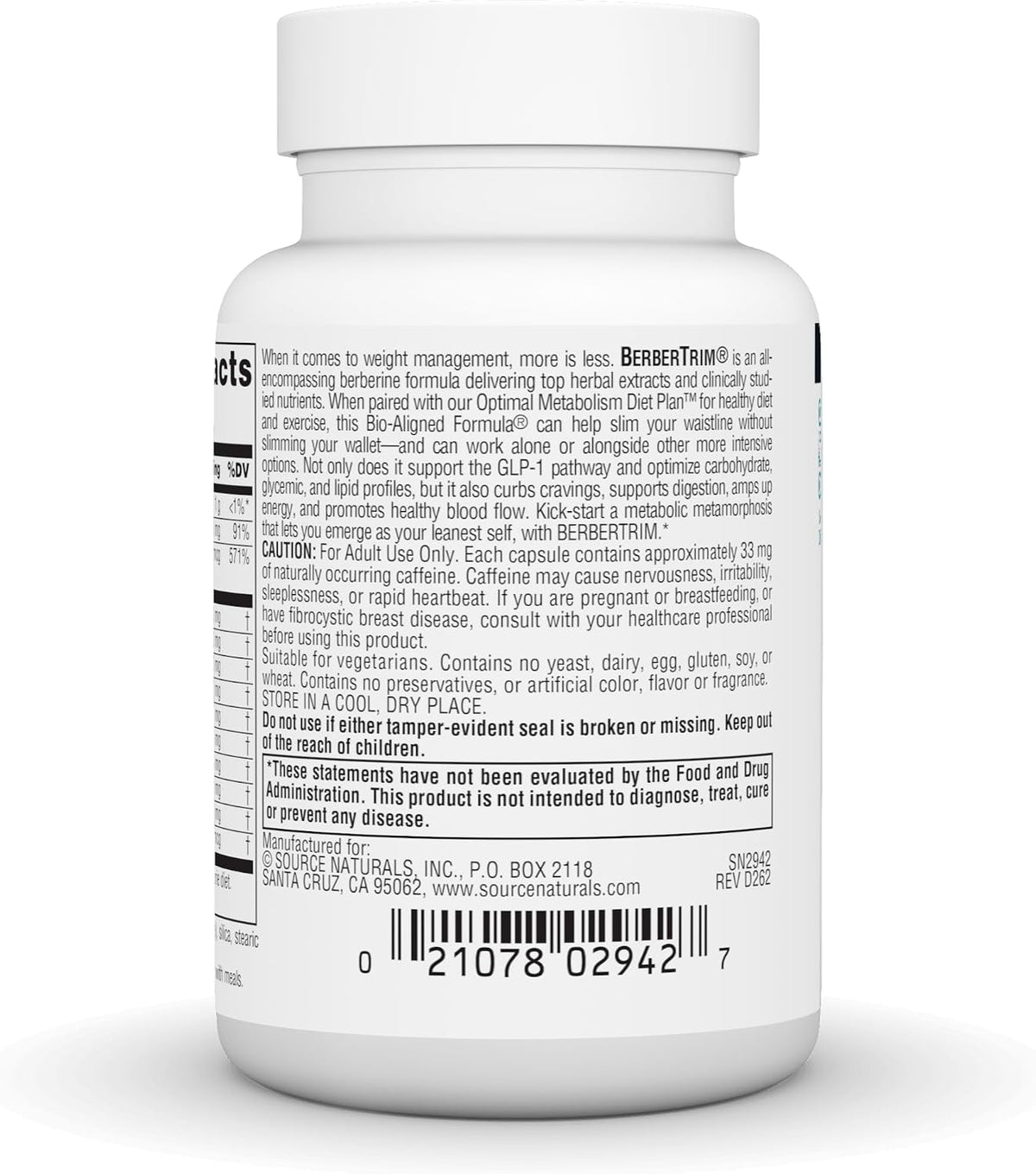 Source Naturals BerberTrim, Berberine – Alpha-Lipoic Acid (ALA): A potent antioxidant that supports mitochondrial – Image 4