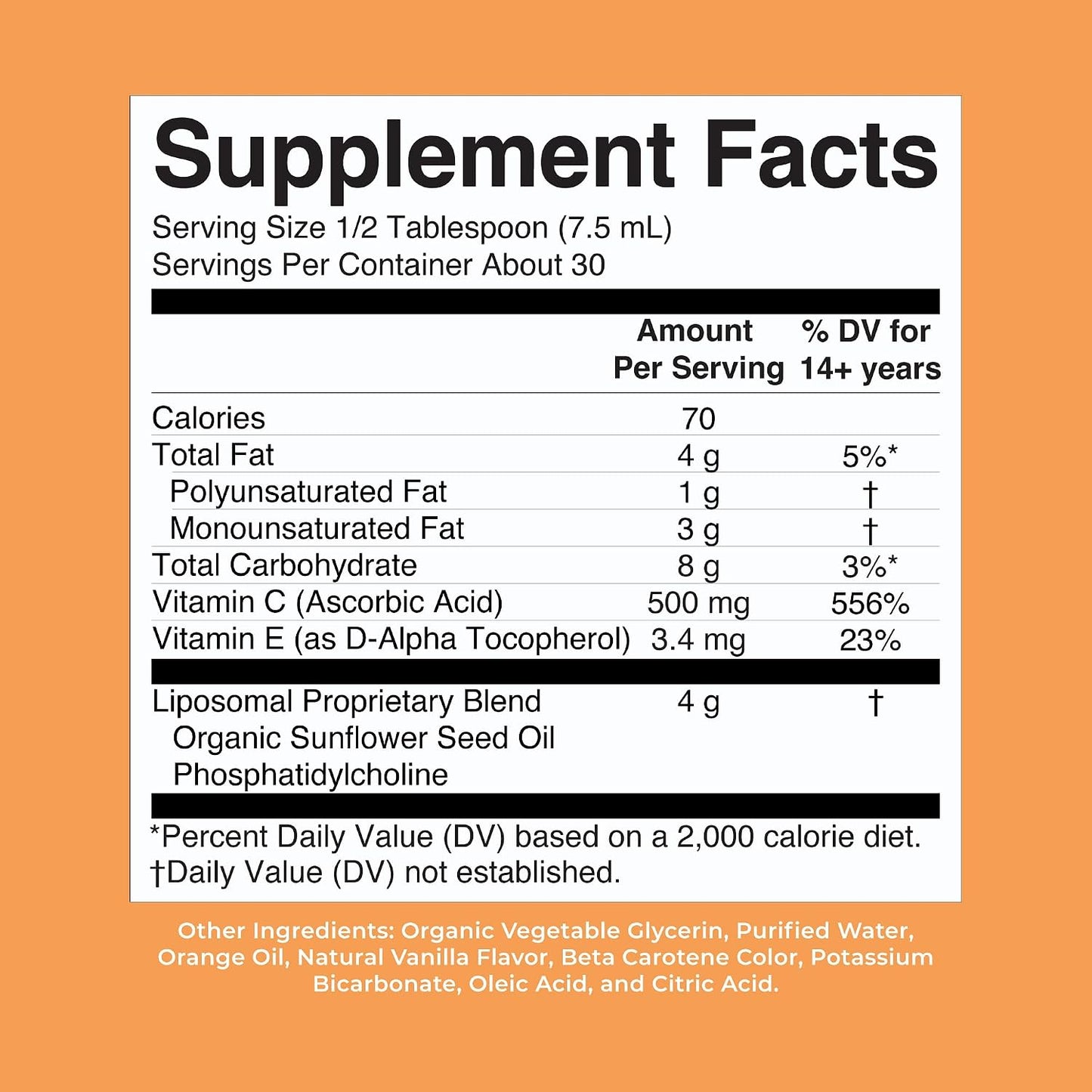 MaryRuth's Megadose Liquid Vitamin C Liposomal - 500 mg, 225 ml (30 Servings) - görsel 8