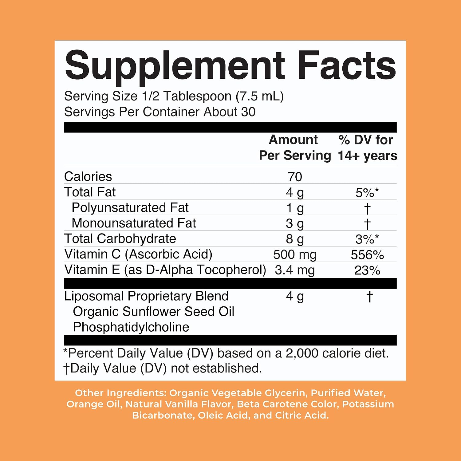 MaryRuth's Megadose Liquid Vitamin C Liposomal - 500 mg, 225 ml (30 Servings) - görsel 8