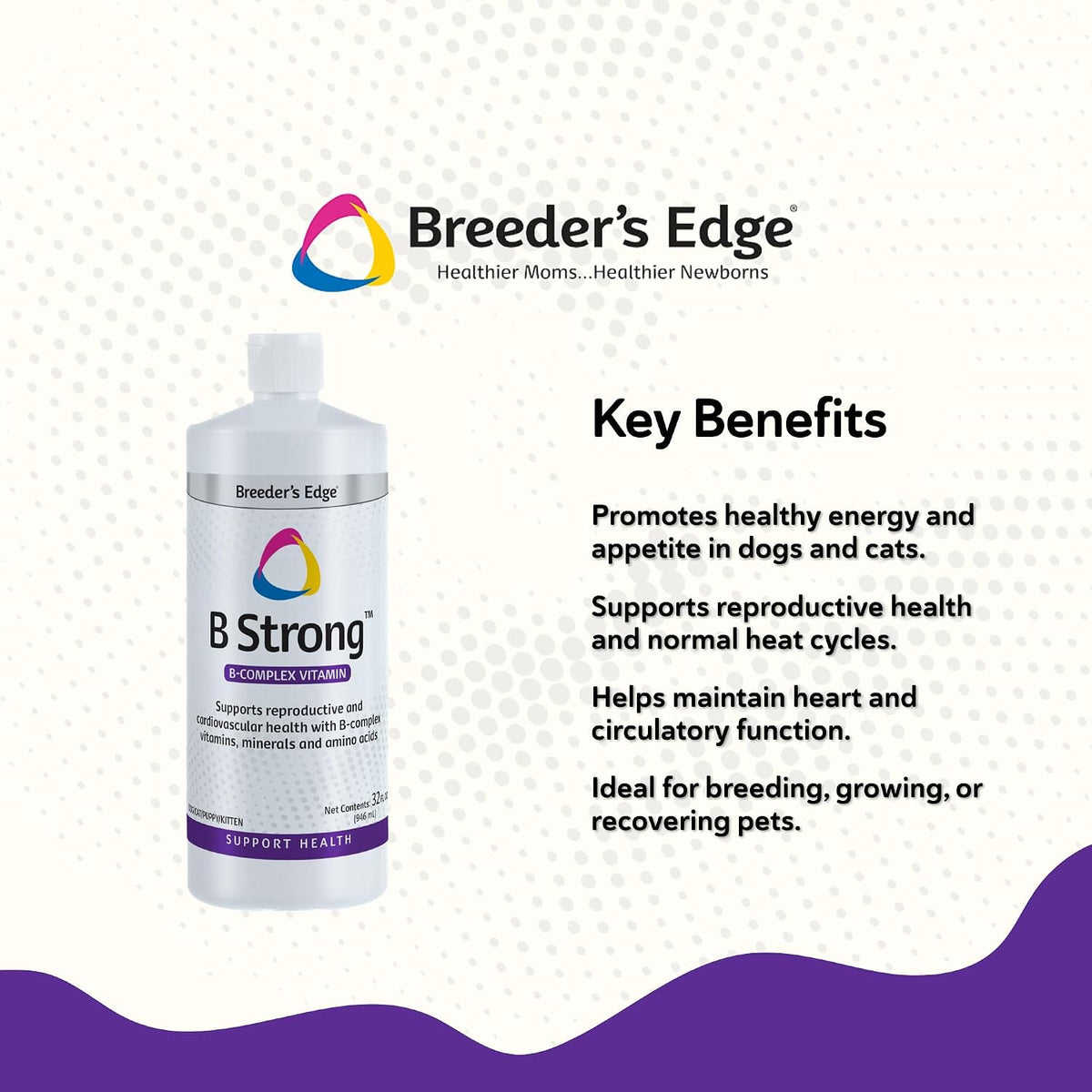 Breeder's Edge B Strong Liquid – Vitamin B Supplement for Dogs and Cats (32 oz) - görsel 3