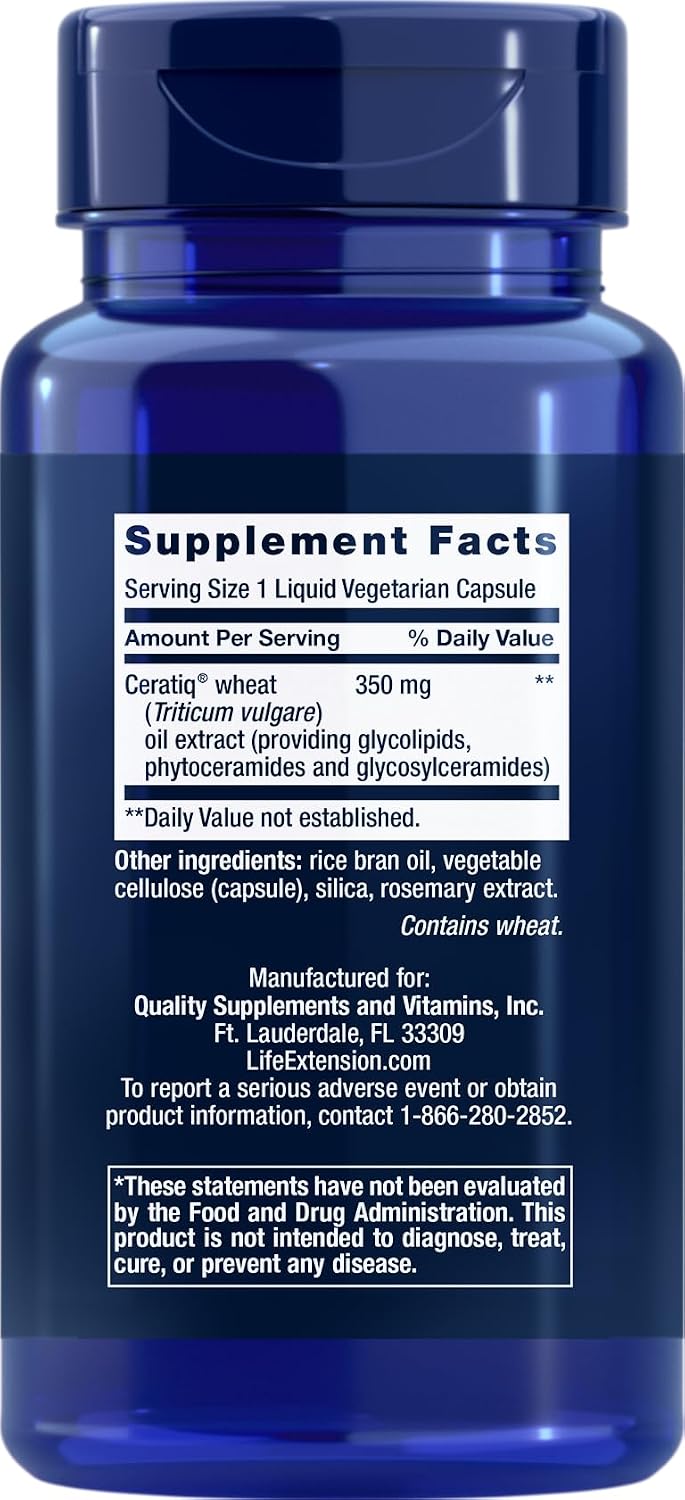 Life Extension Skin Restoring Ceramides, 50 Vegetarian Capsules - görsel 2
