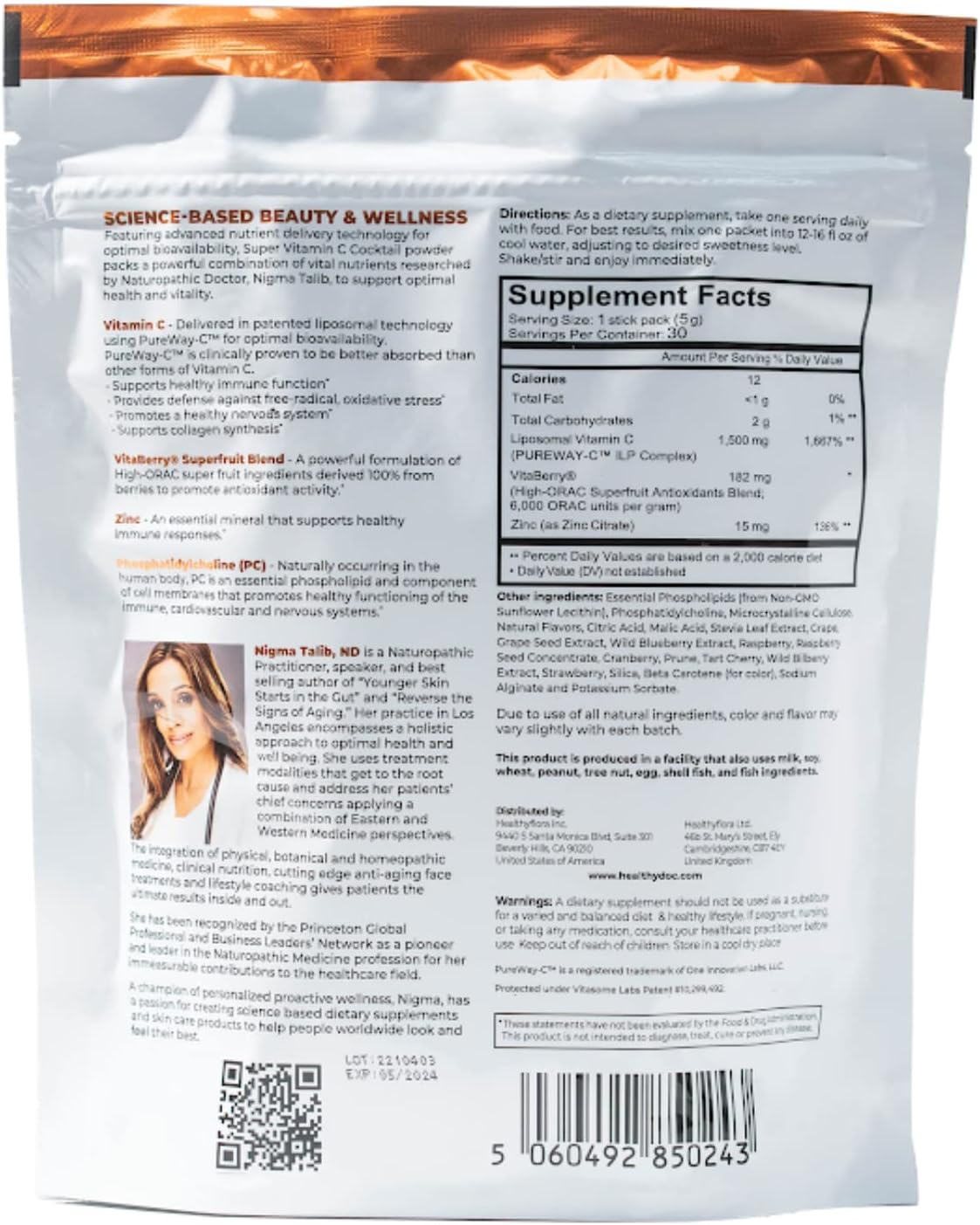 DR. NIGMA Super Vitamin C Cocktail Powder - Berry Flavour - 30 Servings - görsel 2