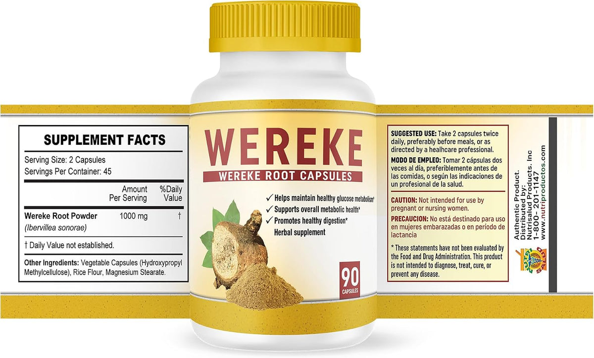 Wereke – Wereke Root Capsules (Guereque) – Set of 2 Bottles - görsel 2