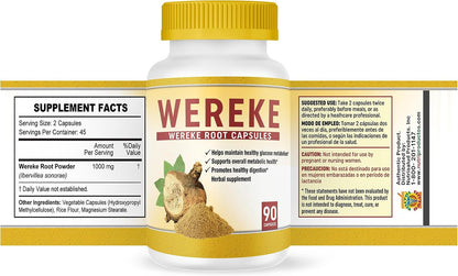 Wereke – Wereke Root Capsules (Guereque) – Set of 2 Bottles