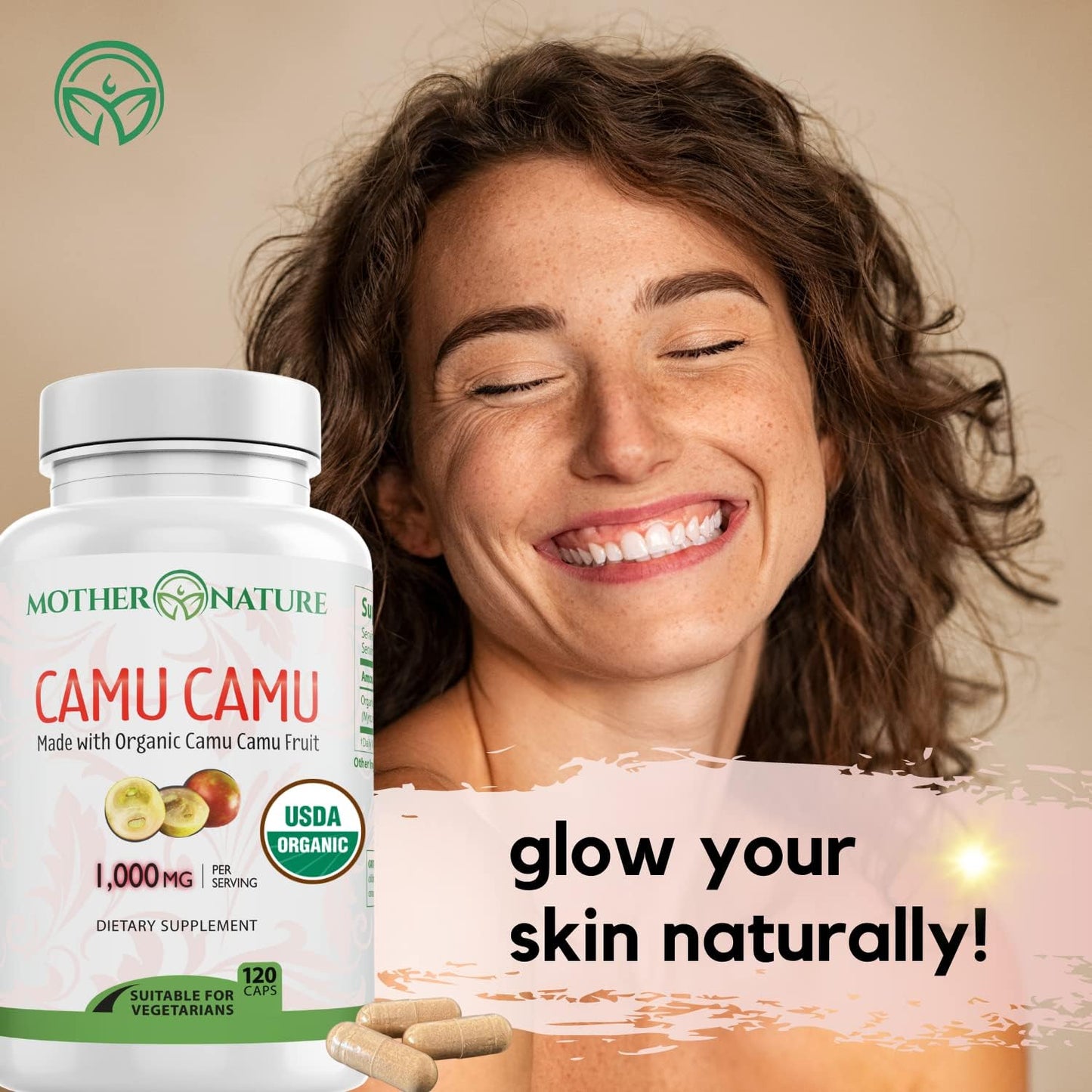 MNO Organic Camu Camu Vitamin C 1000mg, Wholefood Immune Support, 120 Capsules - görsel 5