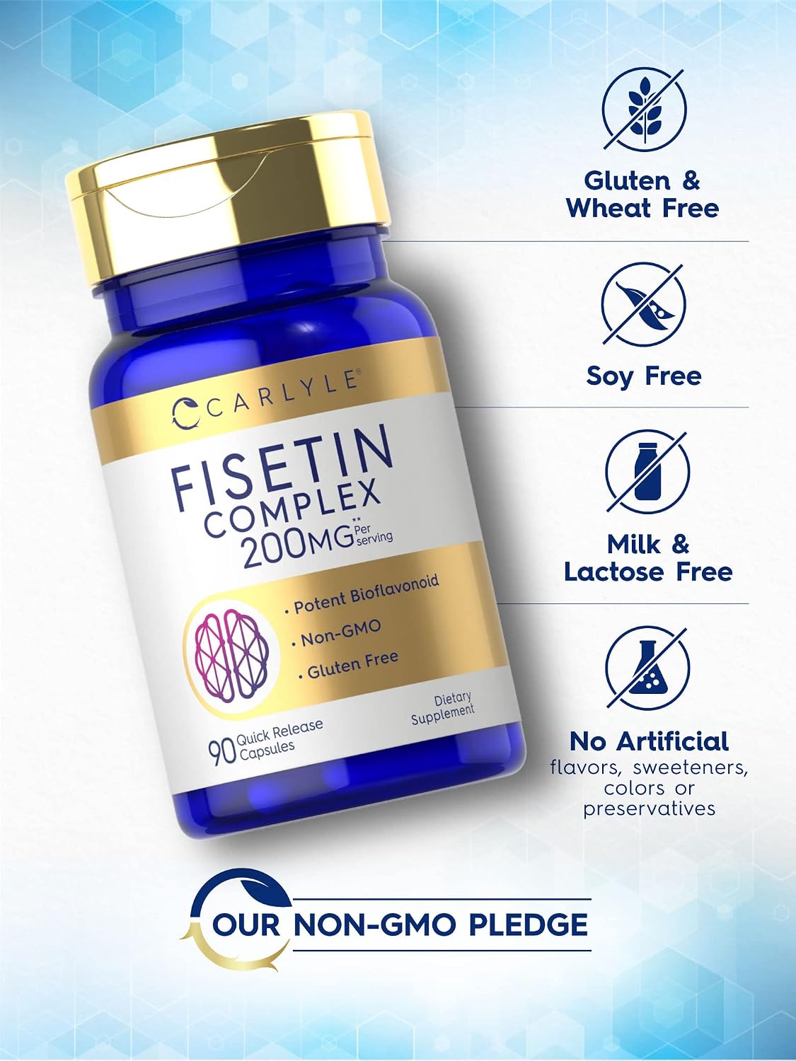 Carlyle Fisetin Complex Supplement - 90 Capsules - görsel 4