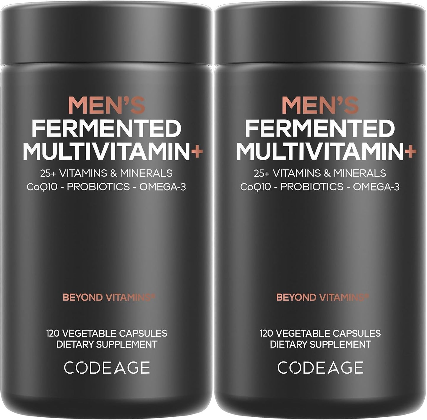 Codeage Men’s Daily Multivitamin – Vegan, Fermented, Wholefoods Blend (2 Pack) - görsel 1
