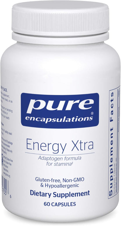 Pure Encapsulations Energy Xtra | Adaptogen Formula for Stamina | 60 Capsules